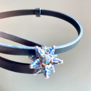 Swarovski Atelier Double Wrap Leather Bracelet